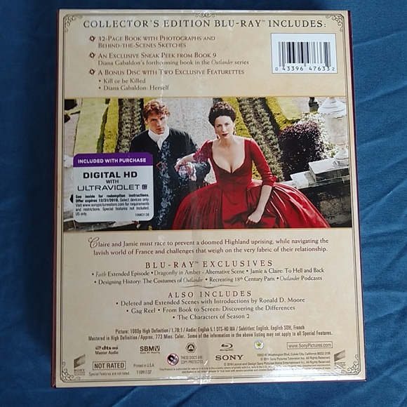 New!! Outlander collector's edition season 2 on Blu-ray - Picture 2 of 4